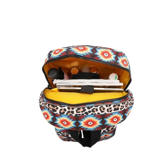 Montana West Aztec Leopard Backpack - Picture 5 of 6